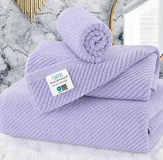 VOOVA & MOVAS Towels for Bathroom, 100% Cotton | Quick Dry | Soft | Thick | Large, 3 Piece Towel Set, 1 Bath 30 x 56inch,1...