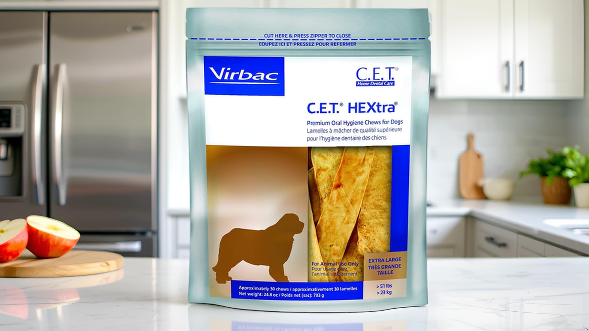 Amazon.com: Virbac C.E.T.® HEXTRA® Premium Oral Hygiene Chews for