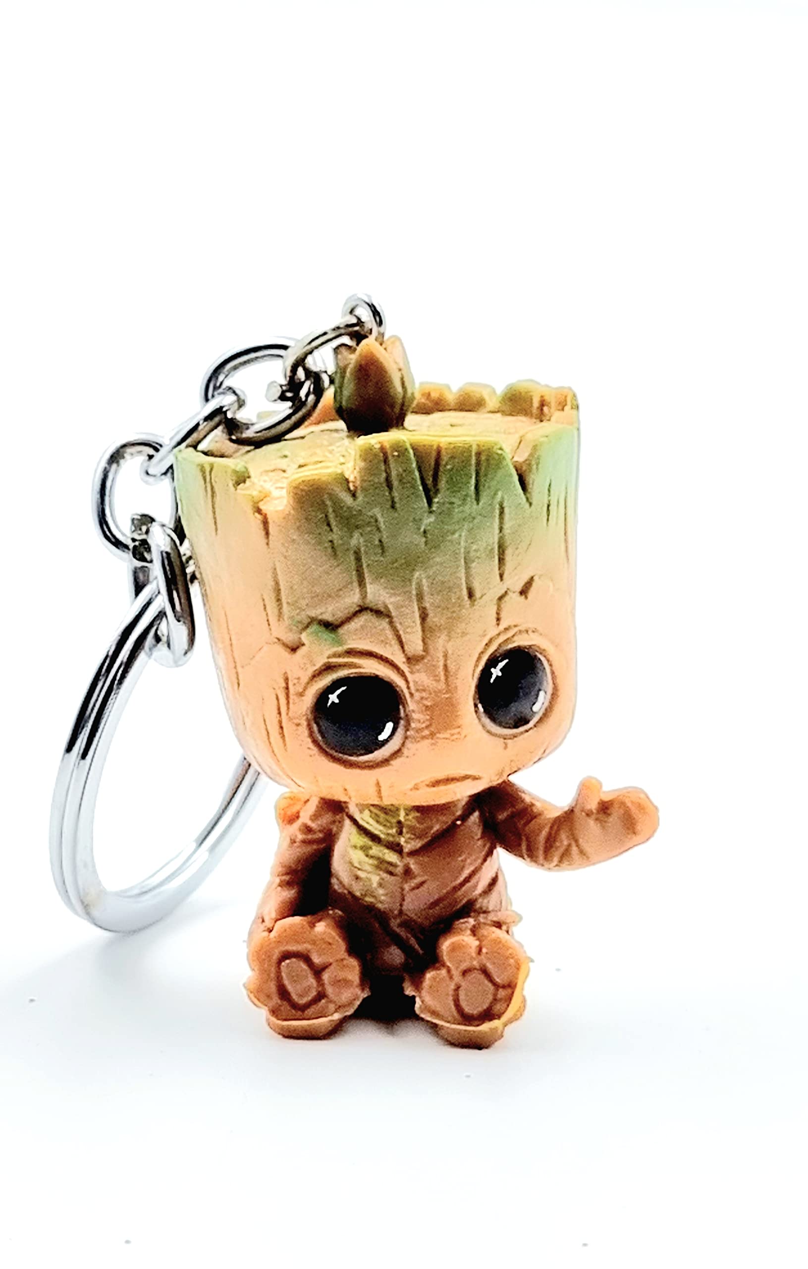 5G Retail Limited Edition Metal Football with Shoes 3D Groot 1 Keychain,Silver for Gifting-image-44