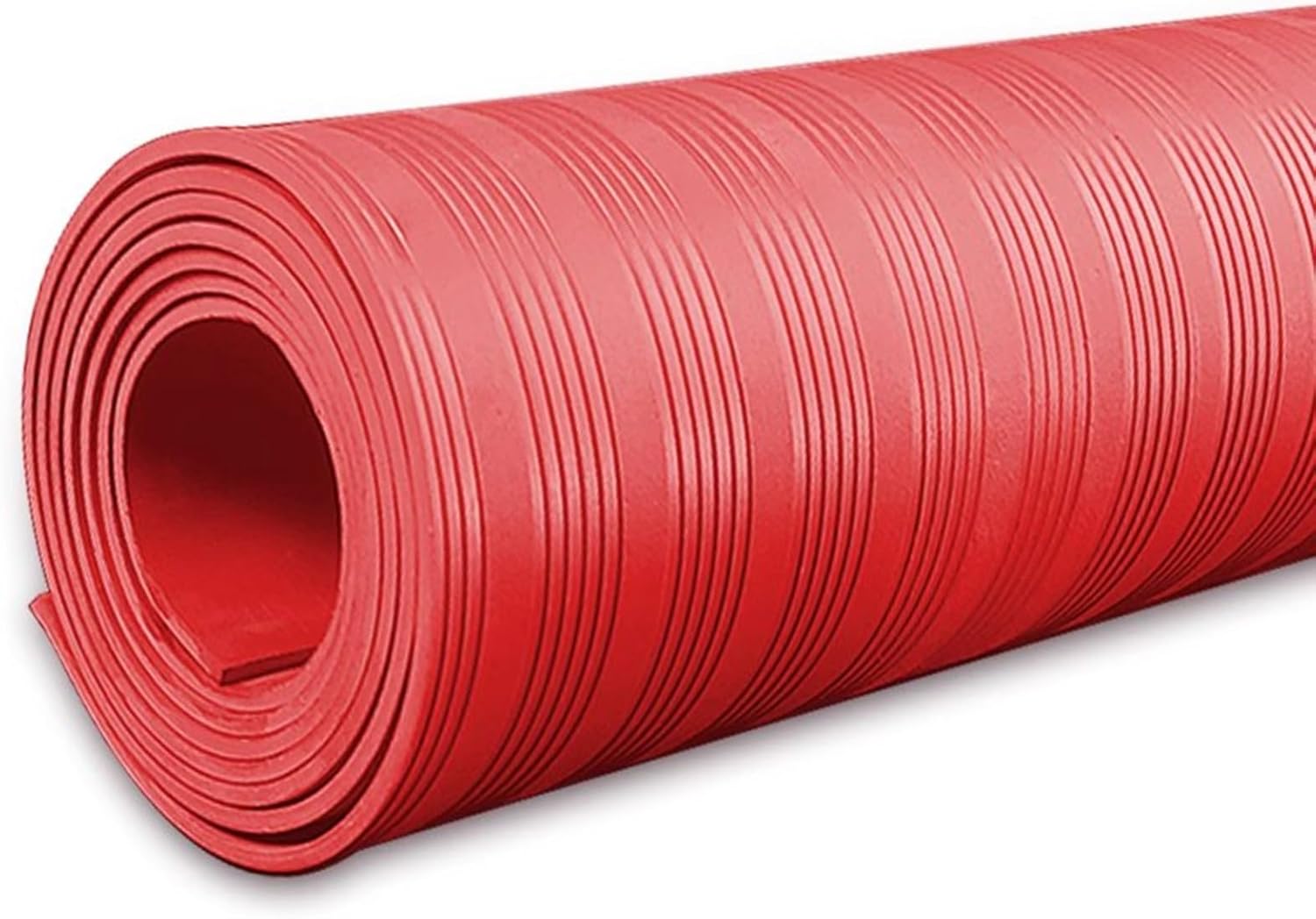 AMUFJJ High Voltage Insulated Rubber Mat, 3 5 6 8 10 MM Thick Safety Rubber Mat for Substations/Power Plants/Factory, Electrical Safety Equipment(19'x1/5"(5.8mx6mm))