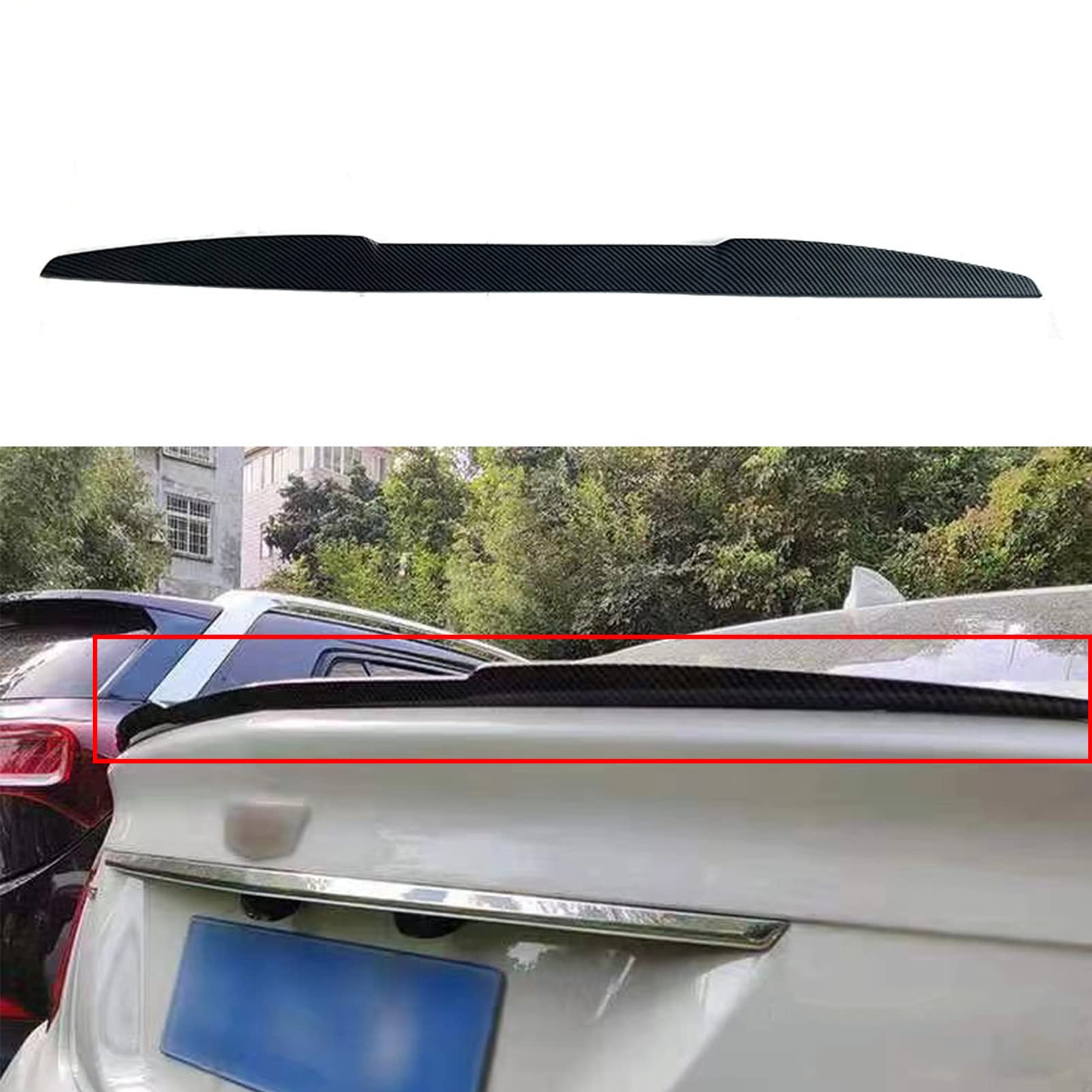 Amazon.co.jp: カーリアスポイラーリアトランクスポイラー汎用リア