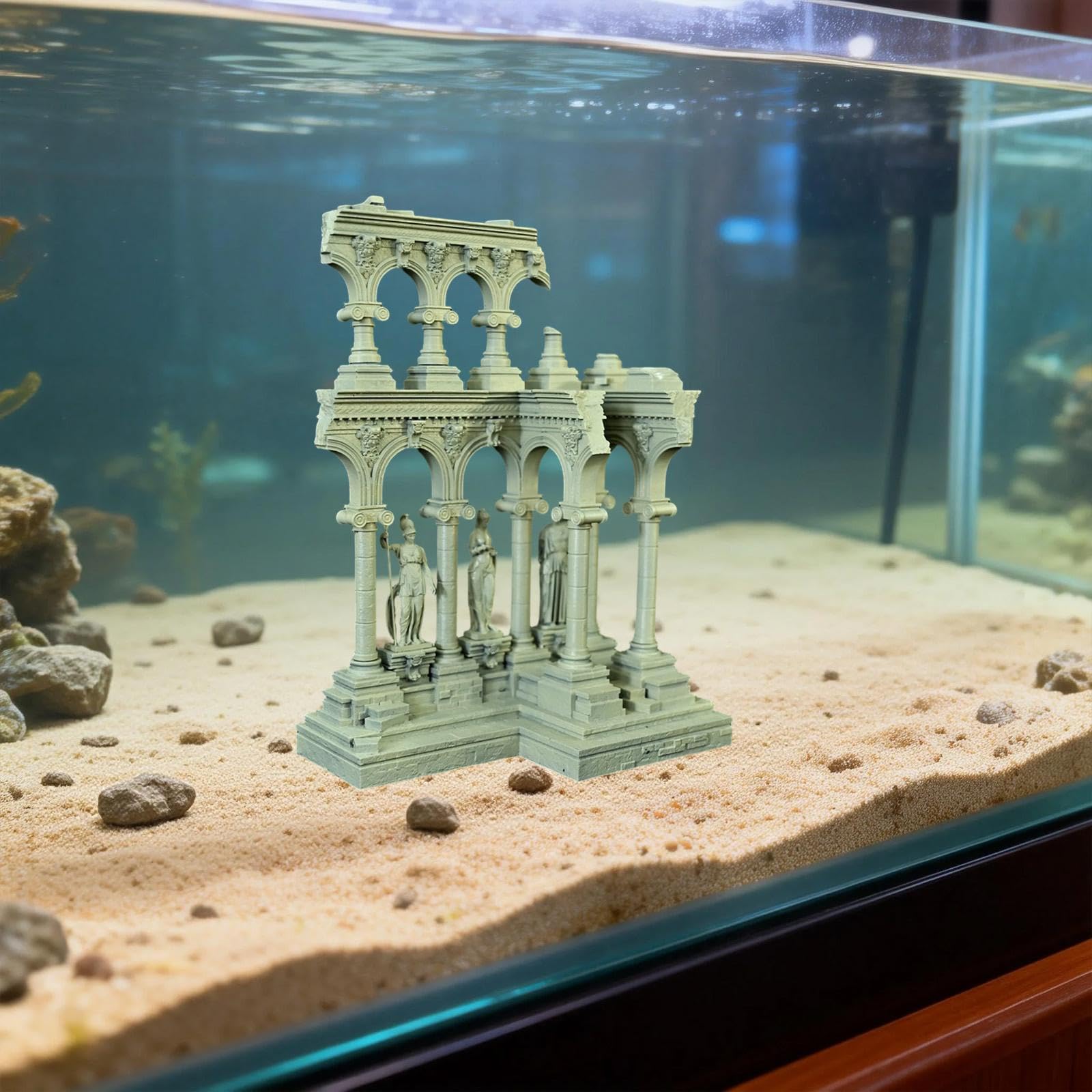Decorazioni per Acquario in Resina di Ispirazione Europea: Sculture Leggere E Multifunzionali Che Fungono Da Elementi Paesaggistici E Sostituiscono Gl, Style C