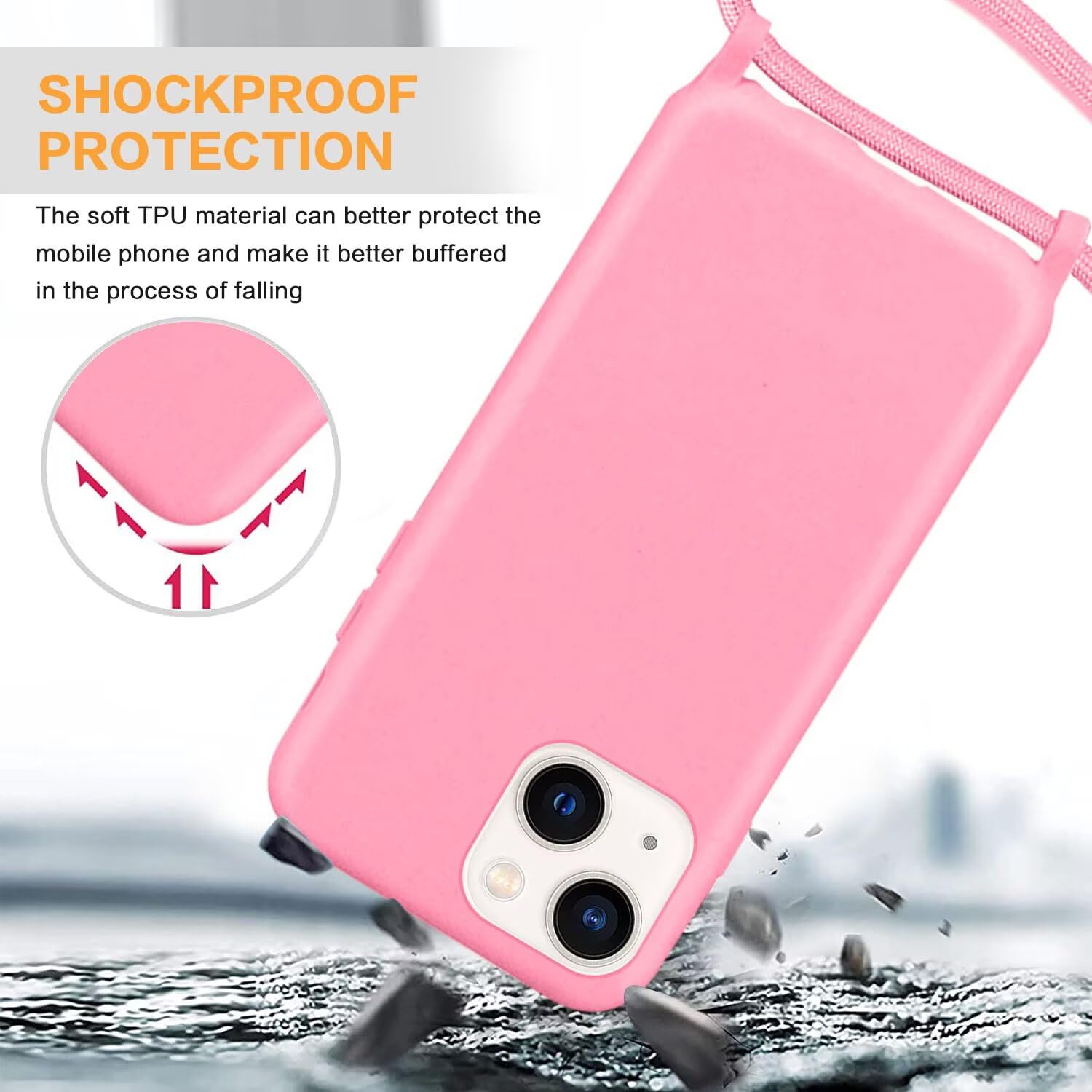 Custodia Cadorabo per Motorola MOTO G42 Rosa in TPU e Silicone