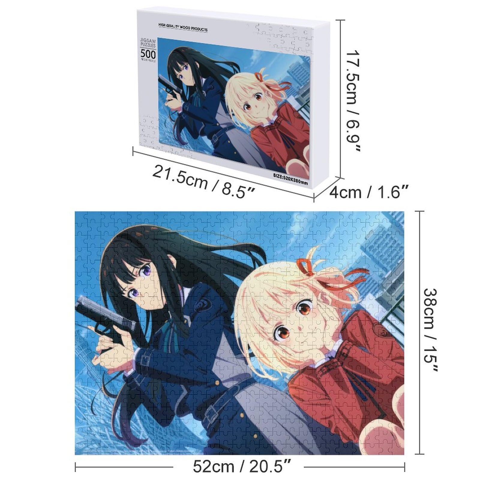 Amazon.co.jp: リコリス・リコイル ジグソーパズル 500/1000ピース