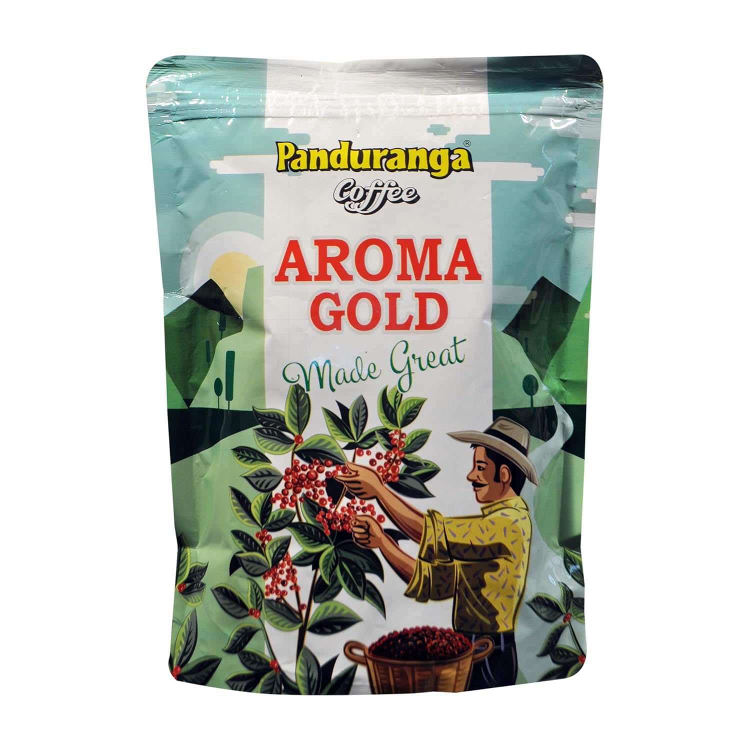 Panduranga Coffee Aroma Gold Blend South Indian Filter Coffee 30% Chicory Perfect for Milk Coffee Lovers 500g (Pack of 2) (2, 1000g)