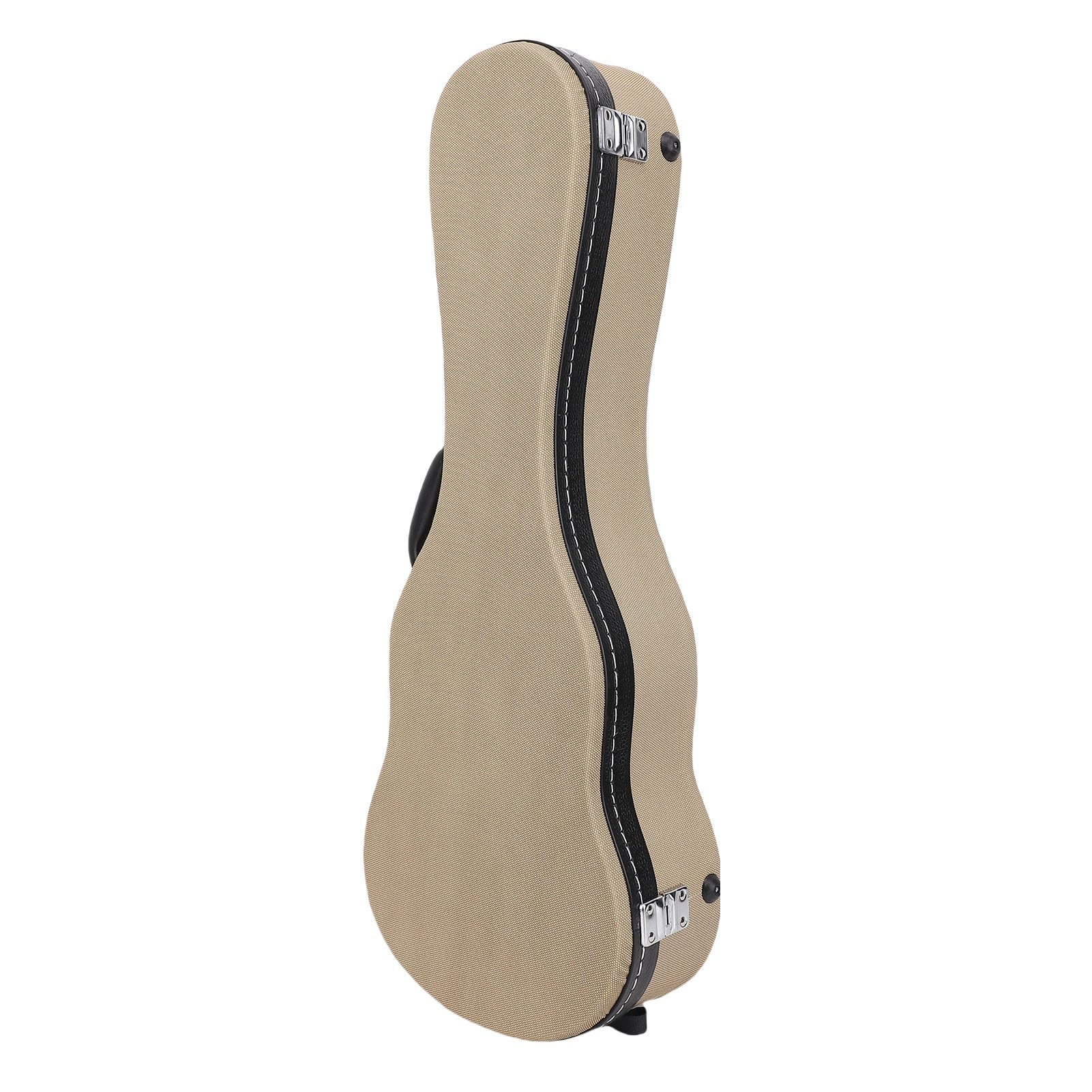 LiebeWH Custodia per Ukulele Tenore in Pelle PU, Custodia Rigida per Chitarra da, per Strumenti da 23 Pollici, con Chiusura in Schiuma, per Riporre Accessori Interni, per Lezioni di Viaggio e
