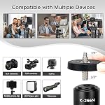 Koolehaoda Camera Monopod, 63" Aluminum Portable Travel Monopod Photography Stick with Phone Stand Walking Stick Handle for Canon, Nikon, Sony, Video Camcorder, DSLR, Easy to Carry