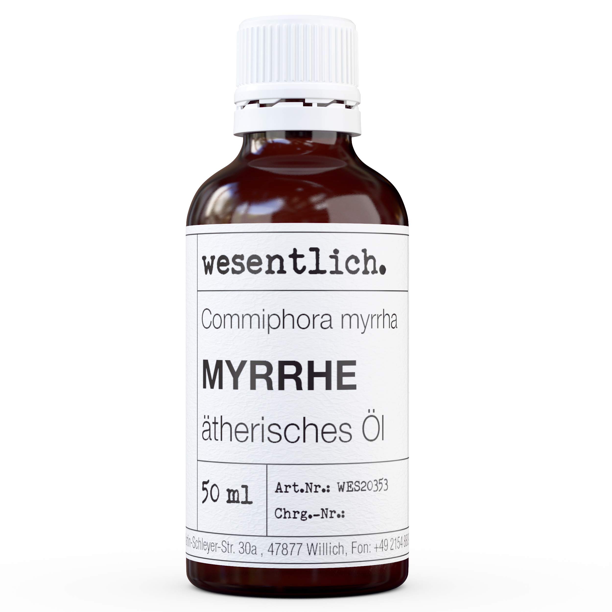 wesentlich. Myrrhe Öl - ätherisches Öl - 100% naturrein (Glasflasche) - u.a. für Duftlampe und Diffuser (50ml)