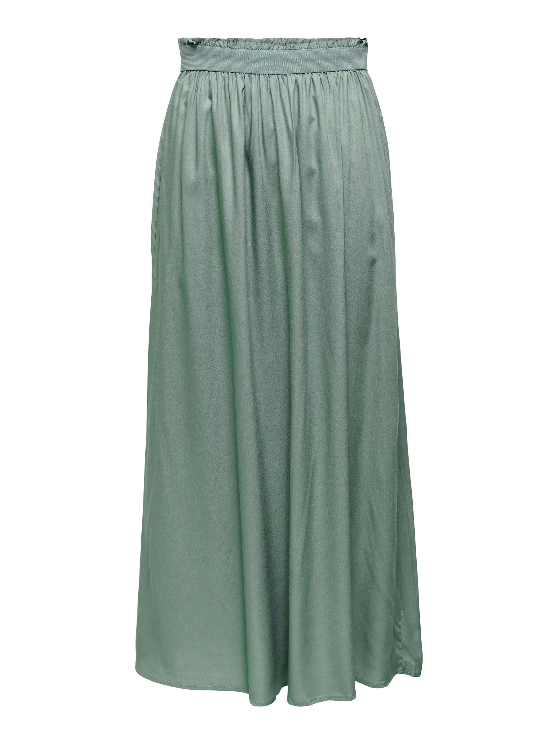 ONLY Women's Onlvenedig Paperbag Long Wvn Noos Skirt, Green (Chinois Green Chinois Green), M UK