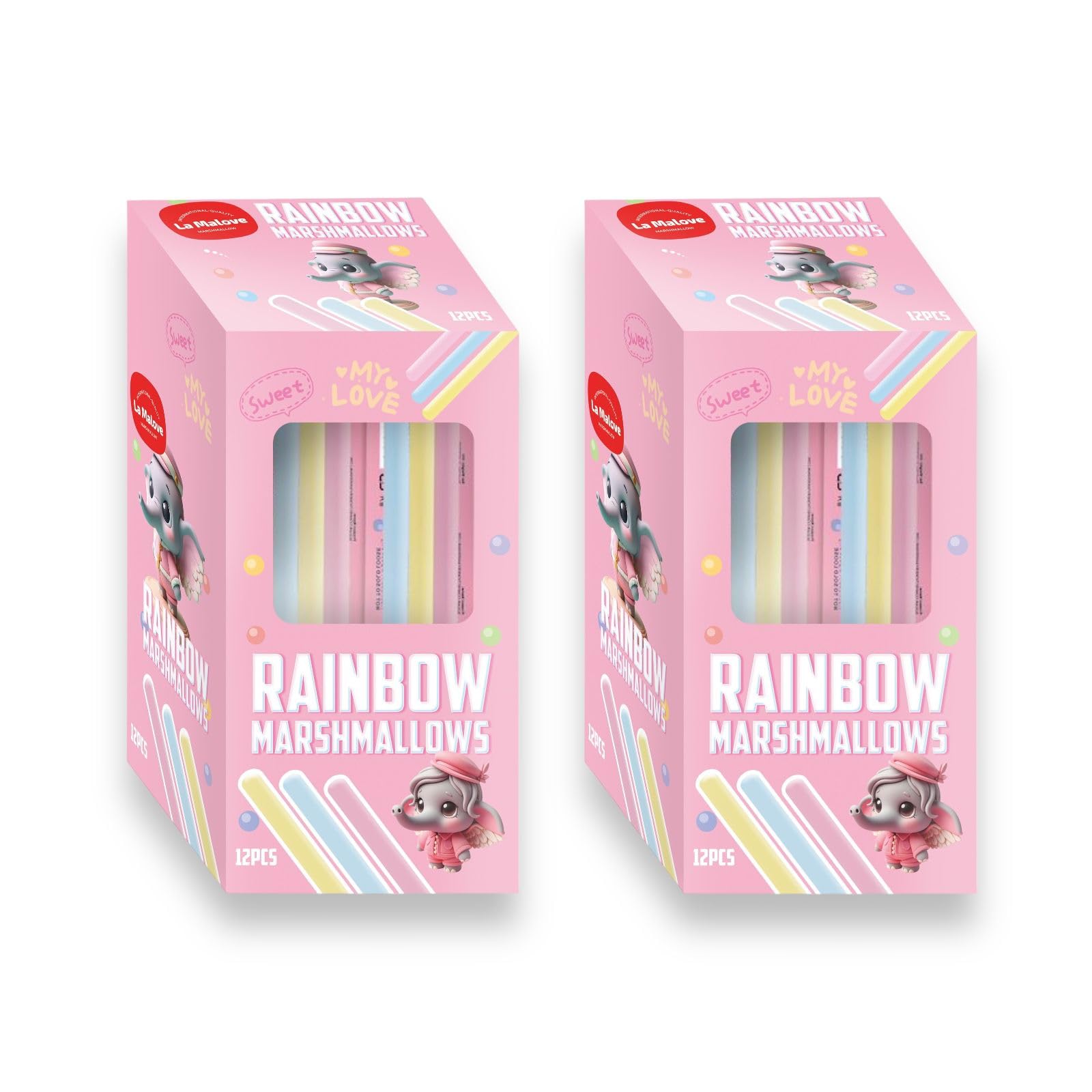 La Malove Rainbow Marshmallows -120gm Each | Pack of 2 | (B0D758SYWD) Amazon Price History, Amazon Price Tracker