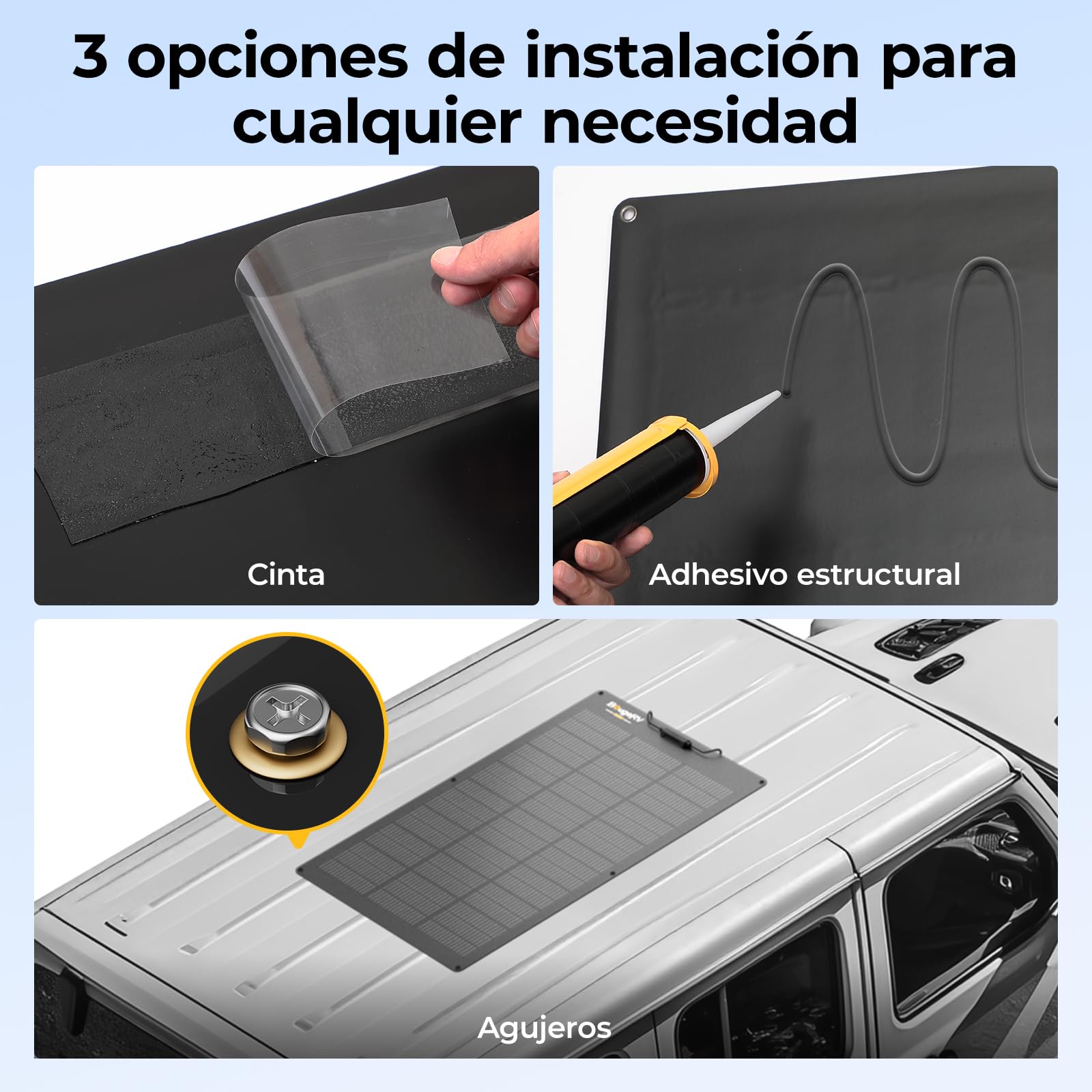 BougeRV Arch Pro 100 Watts Pannello Solare Flessibile Anti-Ombreggiamento con 27 Diodi Bypass, N-Type Fibra di Vetro 16BB Cella Mono 25% Alta Efficienza, Camper Barca Giardino Batterie 12/24V