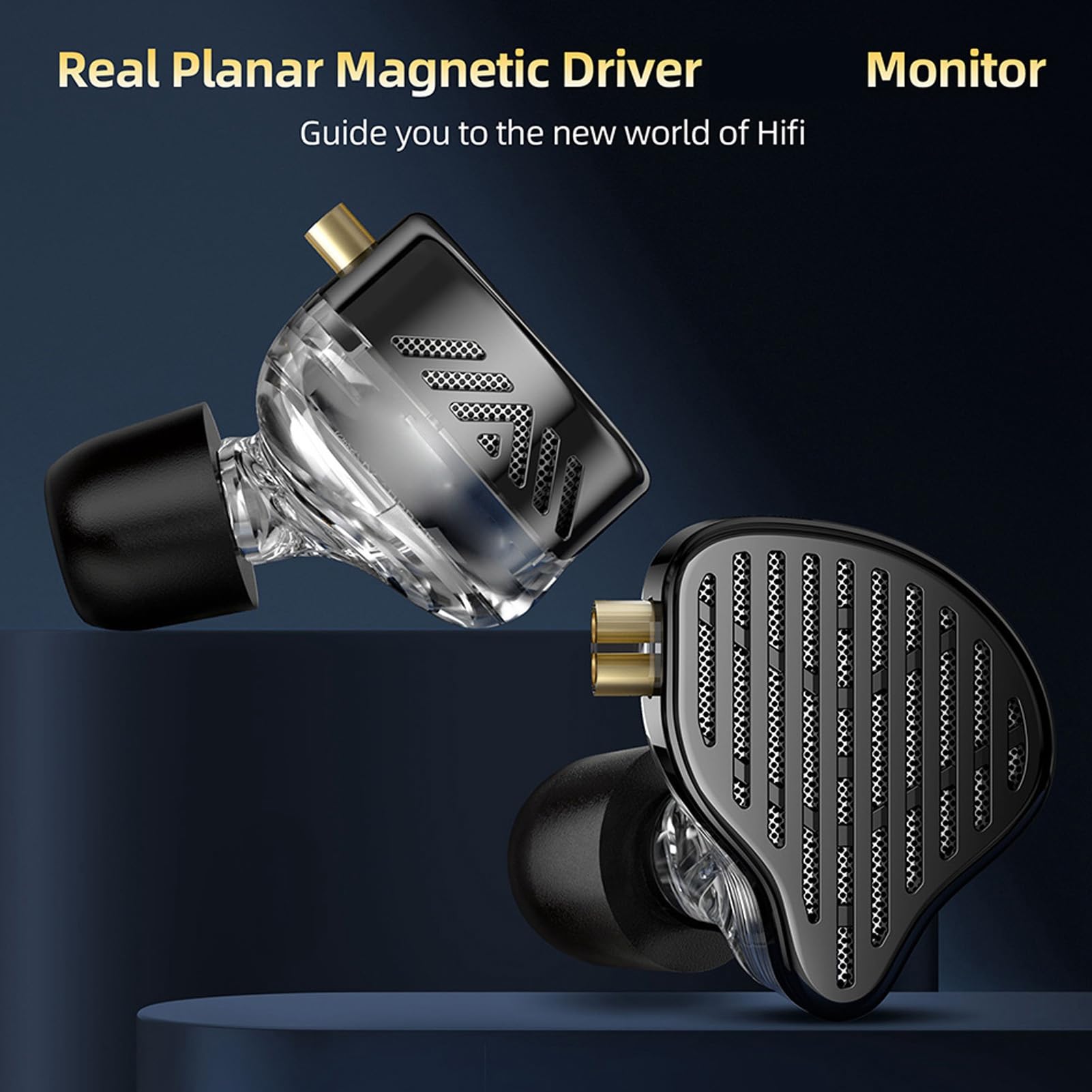 Auricolari Cablati X HBB PR2 con Driver Magnetico Planare da 13,2 Mm, Auricolari HiFi Rimovibili per Audiofili, Suono Ad Alta fedeltà per Musica Elettronica Rock Metal