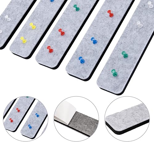 Miniatura 9 de Tablón de anuncios, tableros de corcho para paredes, tablero de corcho para oficina, tablones de anuncios para paredes (morado claro)