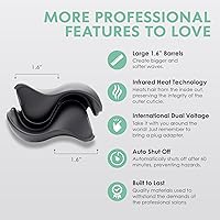 Vista 6 de MINT Ondulador de pelo de sirena de doble barril para cabello largo Herramienta iónica de ondulación profunda que crea volumen y ondas de playa