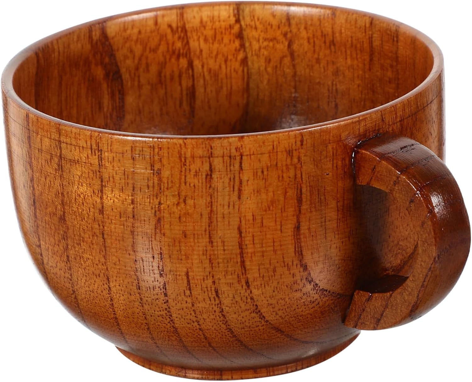 Healifty 4pcs Wooden Coffee Cup Stylish Mug for Tea Office Use and Home Comfortable Grip Versatile Beverage Holder for Coffee Tea Enjoyment