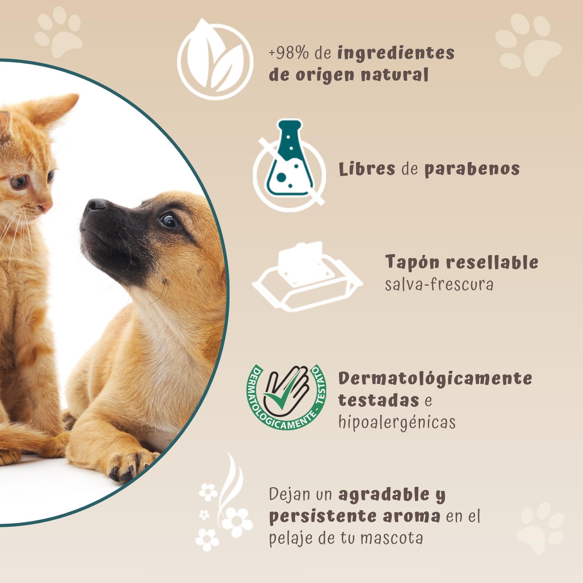 Beauty Case Toallitas para Mascotas 480 uds (12x40) - Toallitas Higiene Perro y Gato Extra Suaves, Hipoalergénicas, Desodorizantes y Sin Enjuague - Aroma Almizcle Blanco