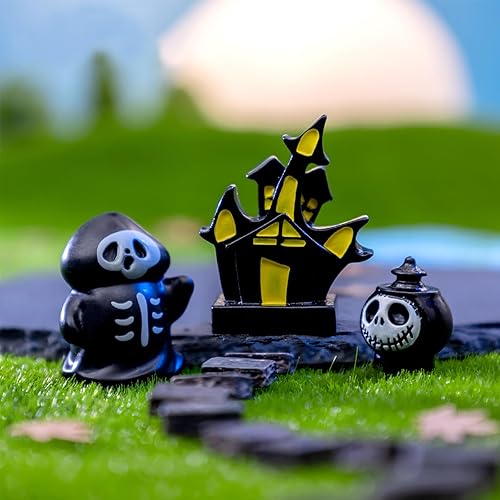 Miniatura 76 de 17 figuras miniatura de Navidad de resina para ocultar Papá Noel, muñeco de nieve, pingüino, reno, árbol de Navidad para mesa de jardín, globo