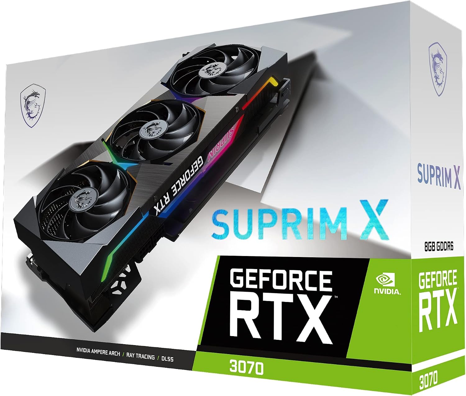 MSI Gaming GeForce RTX 3070 SUPRIM X 8G LHR 8GB GDRR6 256-Bit HDMI/DP Nvlink Torx Fan 4 RGB Graphics Card, Video Card for PC Gaming, GPU, NVIDIA Computer Graphics Cards (Renewed)