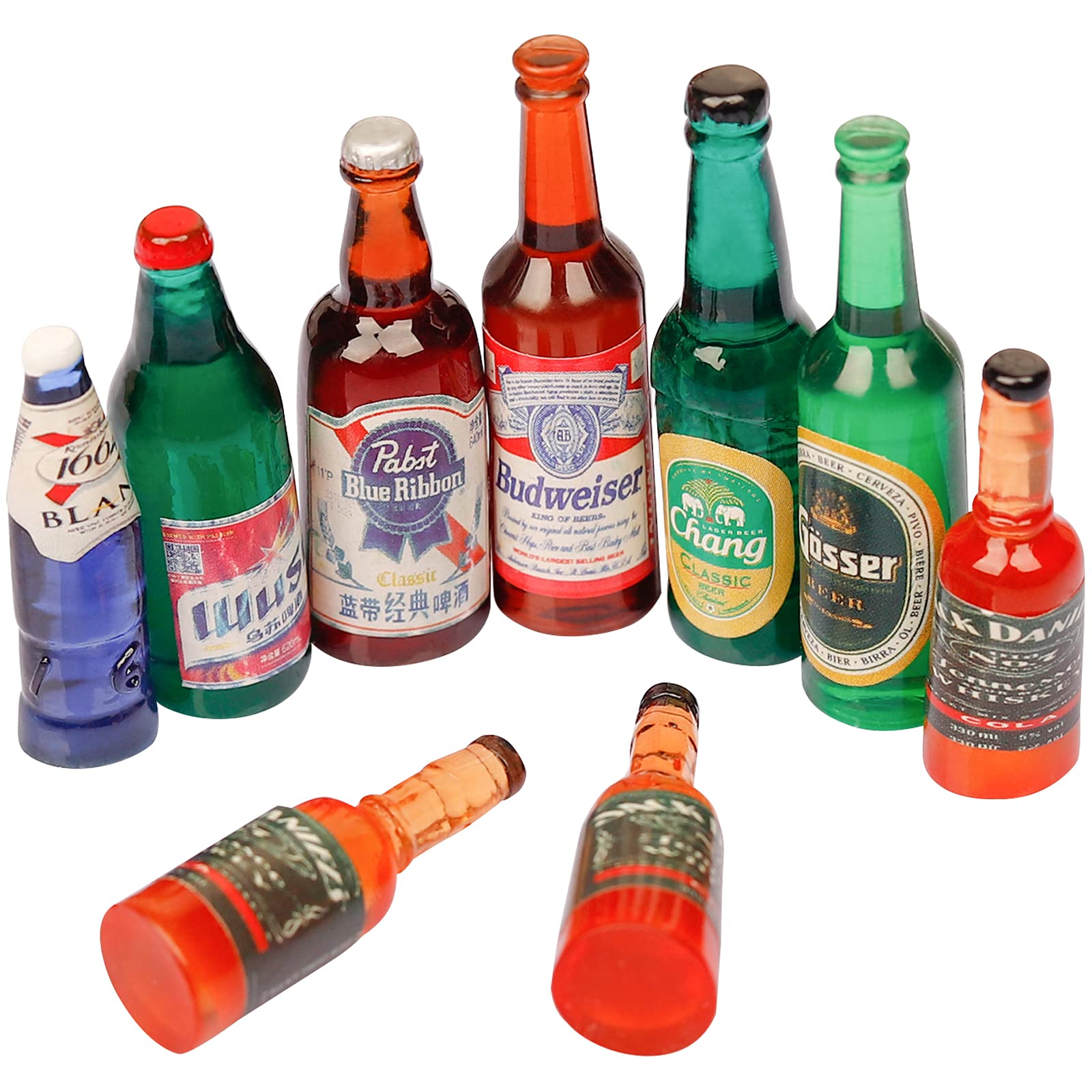 ビールビンフィギュア　プラスチック　フィギュア Amazon.co.jp: BENBO ビールミニチュアフィギュア 42個 ミニビール