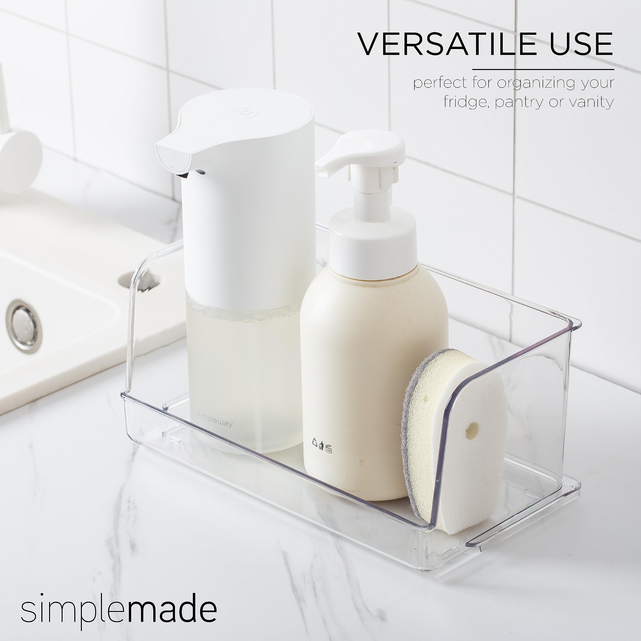 Snapklik.com : SIMPLEMADE Clear Refrigerator Organizer Bins - Clear ...