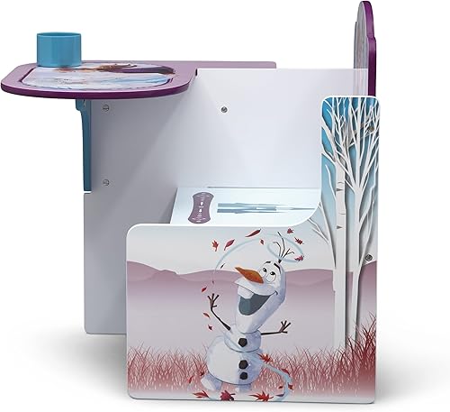Miniatura 35 de Delta Children - Escritorio con silla y compartimento de almacenamiento, diseño princesas de Disney Rosado,Disney Frozen II,Princess