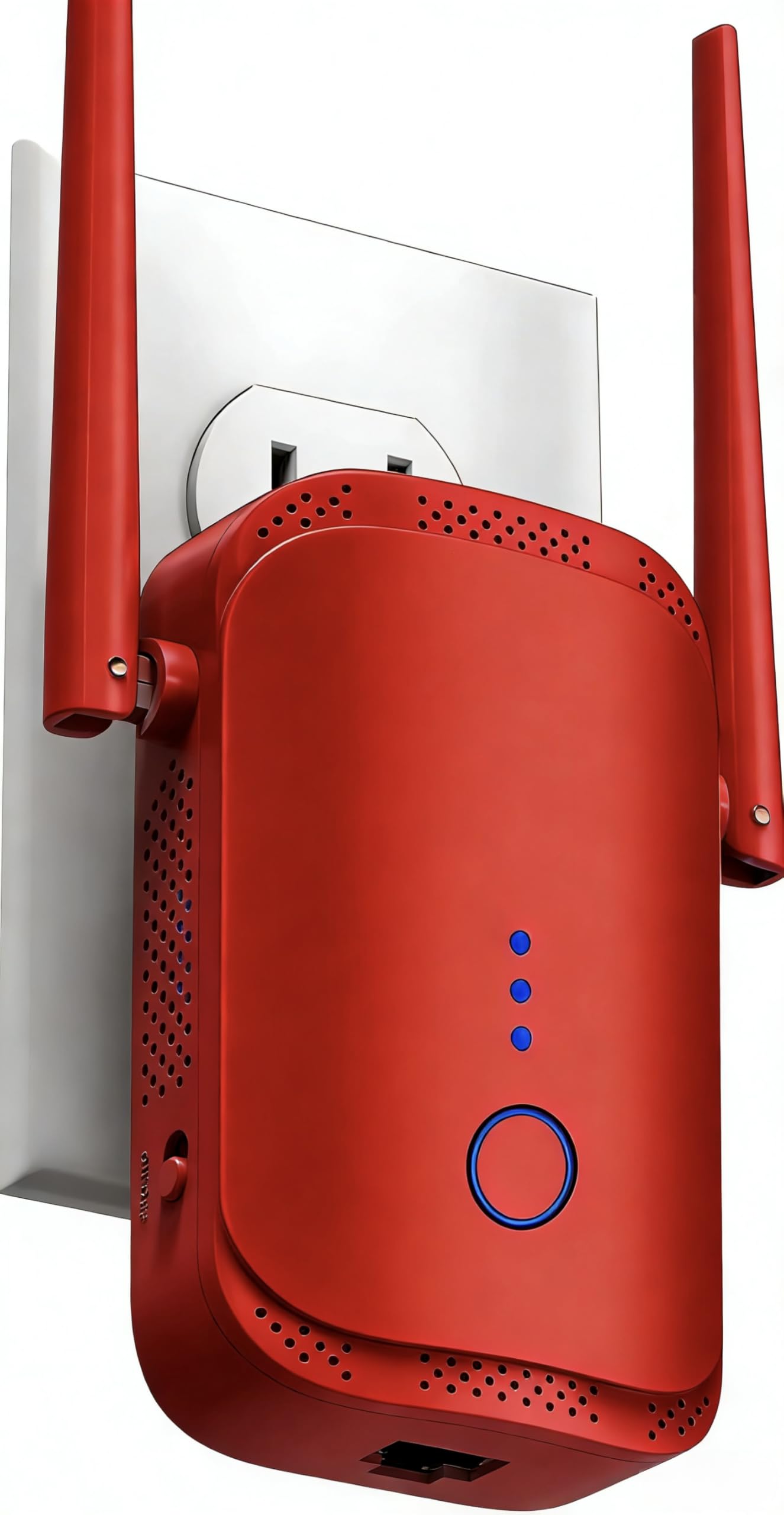 WiFi Extender Signal Booster for Whole Home, Long Range up to 10,000 Sq.Ft, Plug-in Internet Booster with Ethernet Port, 1-Button Setup, Works with Any Router, Wireless Repeater, Stop Buffering