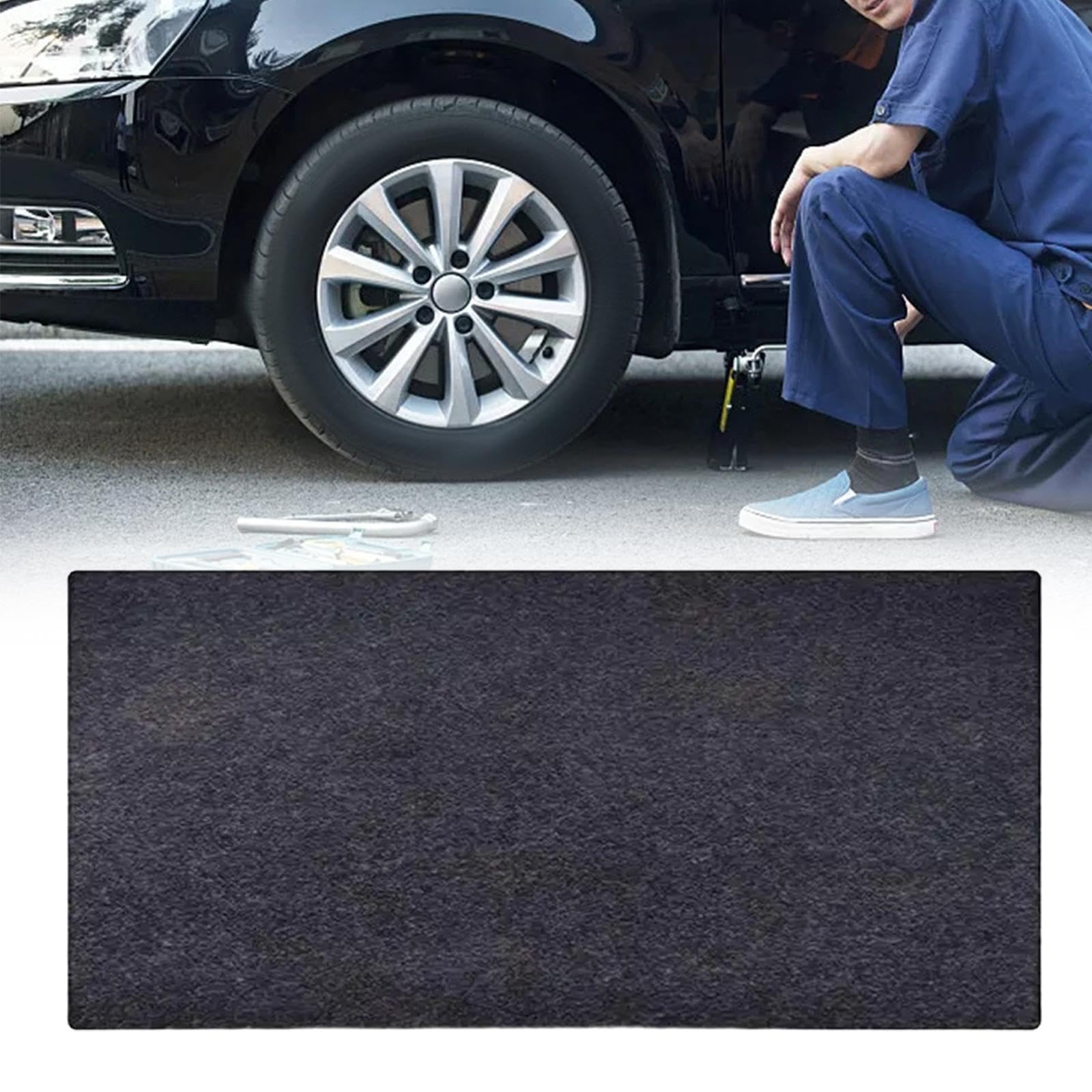 Garage Bodenmatte unter Auto Ölauffangmatte Autozubehör rutschfest Wasserabweisend Langlebig für Einfahrt Motorräder Gartengeräte, 152.5 cm x 91.5 cm