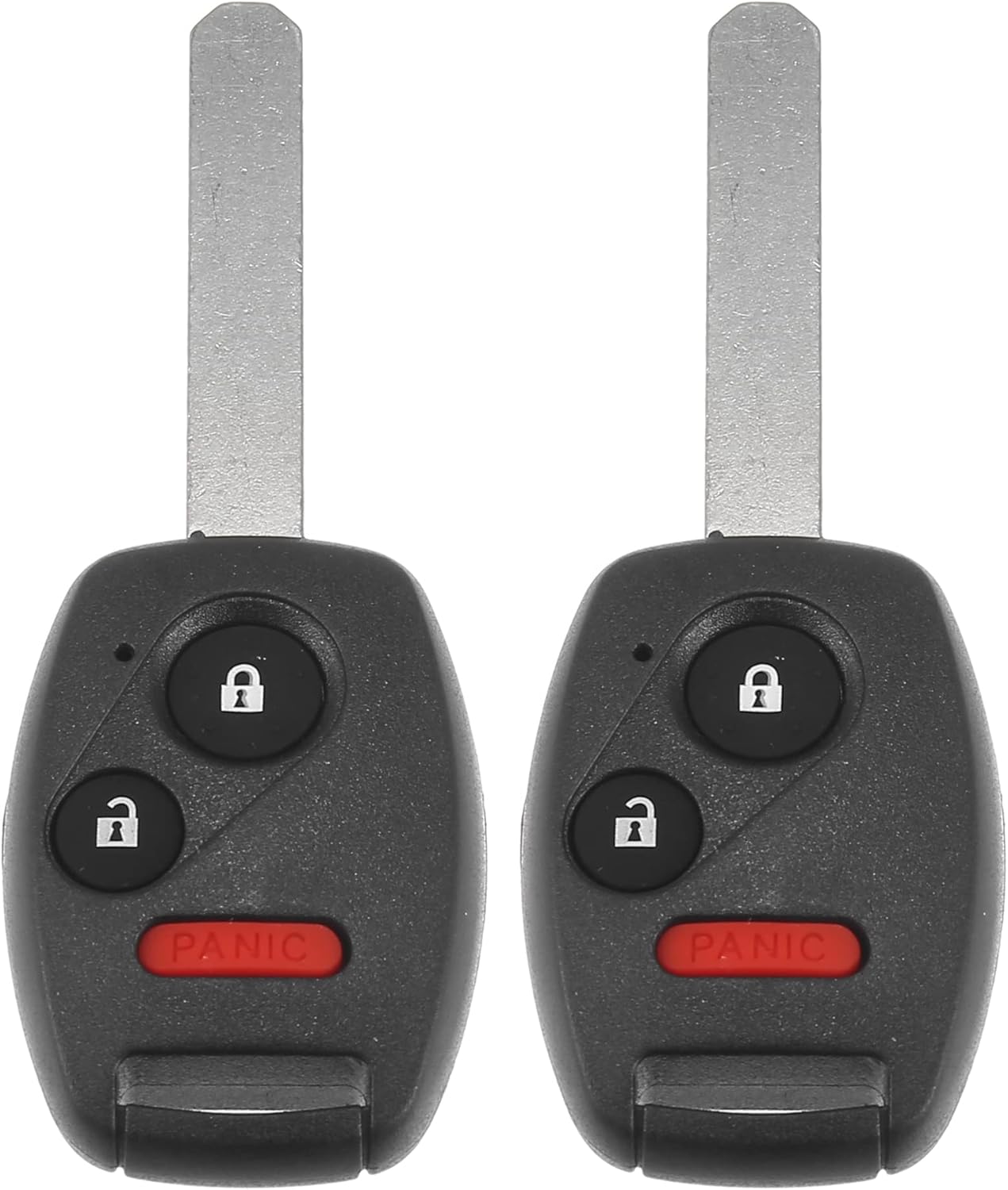 X AUTOHAUX 2pcs 313.8MHz MLBHLIK-1T Replacement Smart Proximity Keyless Entry Remote Key Fob for Honda CR-V CR-Z Fit Insight Accord Crosstour 3 Buttons with Door Key 46 Chip