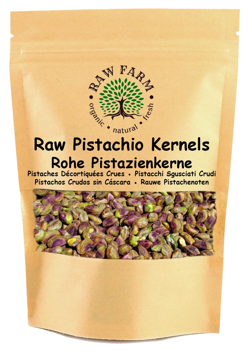 500 g Raw Whole Pistachio Kernels, Shelled Nuts, High in fibre, Gluten free, Soya free