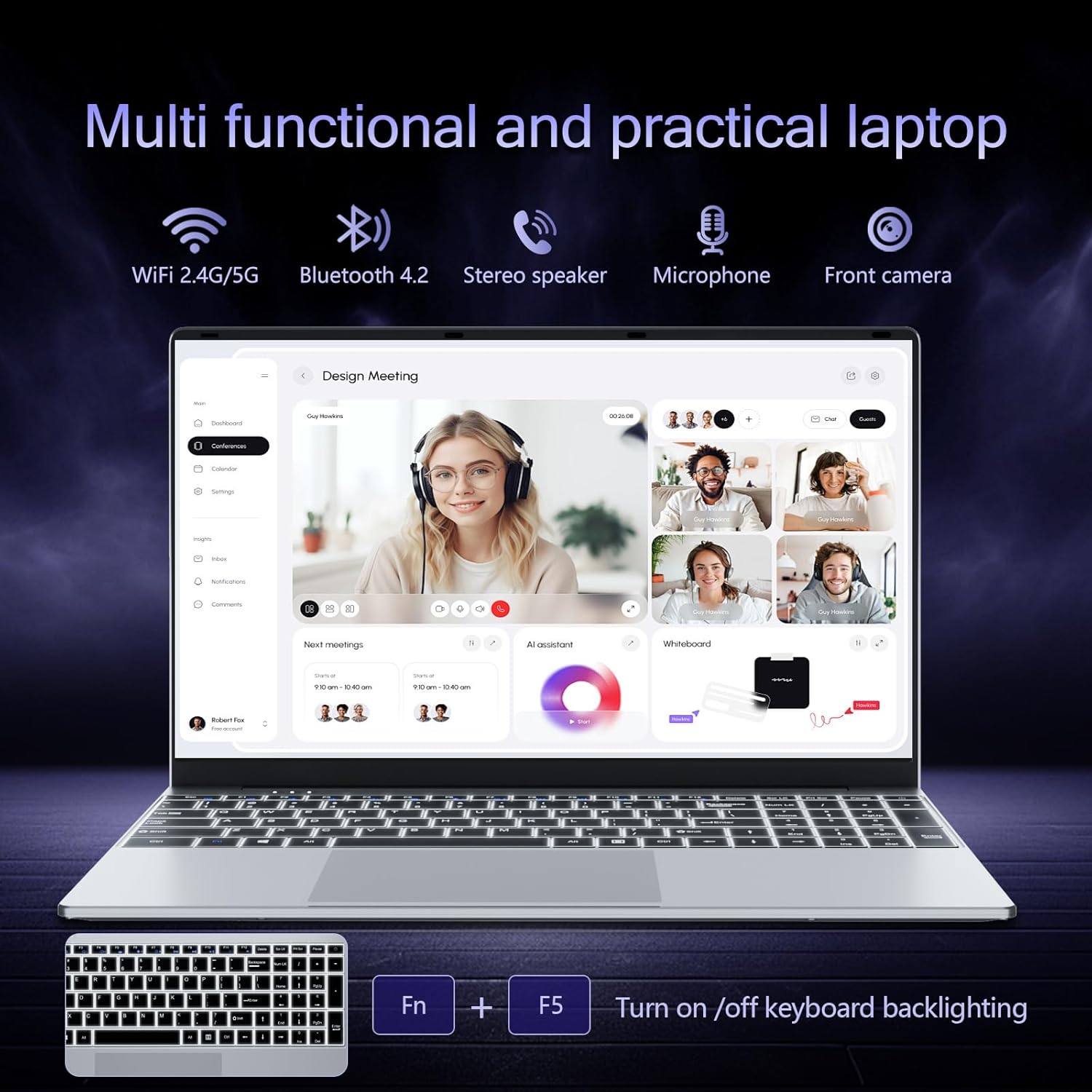 Laptop Computer 2026,15.6 inch Laptop Core i5-7Y54 Processor, Win 11 Pro Laptop 16GB RAM 1TB SSD, 1920 x 1080 FHD 16:9 Display, Office Suite Notebook with Backlit Keyboard, Student Business Laptops