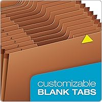 Vista 5 de Globe Weis Globe-Weis/Pendaflex Heavy Duty 31-Pocket Expanding File with Flap, 1-31 Index, Letter Size, Brown, (R117DLHD)