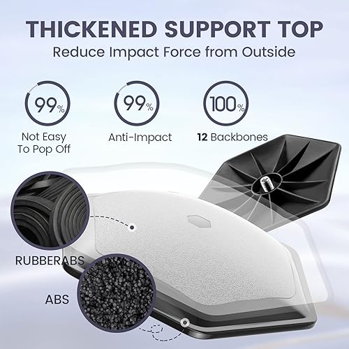 Vista 17 de ToVii Bolsa de viaje protectora de brazo rígido para palos de golf, poste de aluminio resistente, totalmente ajustable para proteger palos