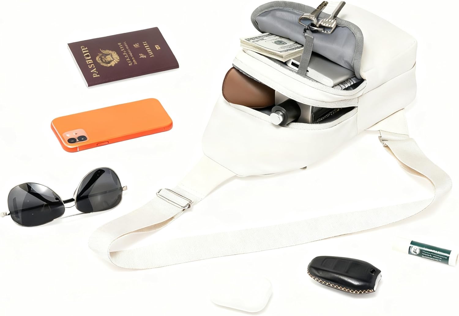 MAXTOP Sling Bag for Women Lightweight Crossbody Bags Fanny Packs Travel Essenstials Pink - Image 6