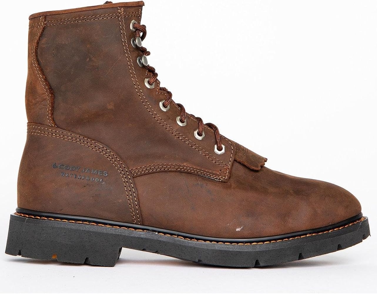 Kiltie Work Boot Round Toe 