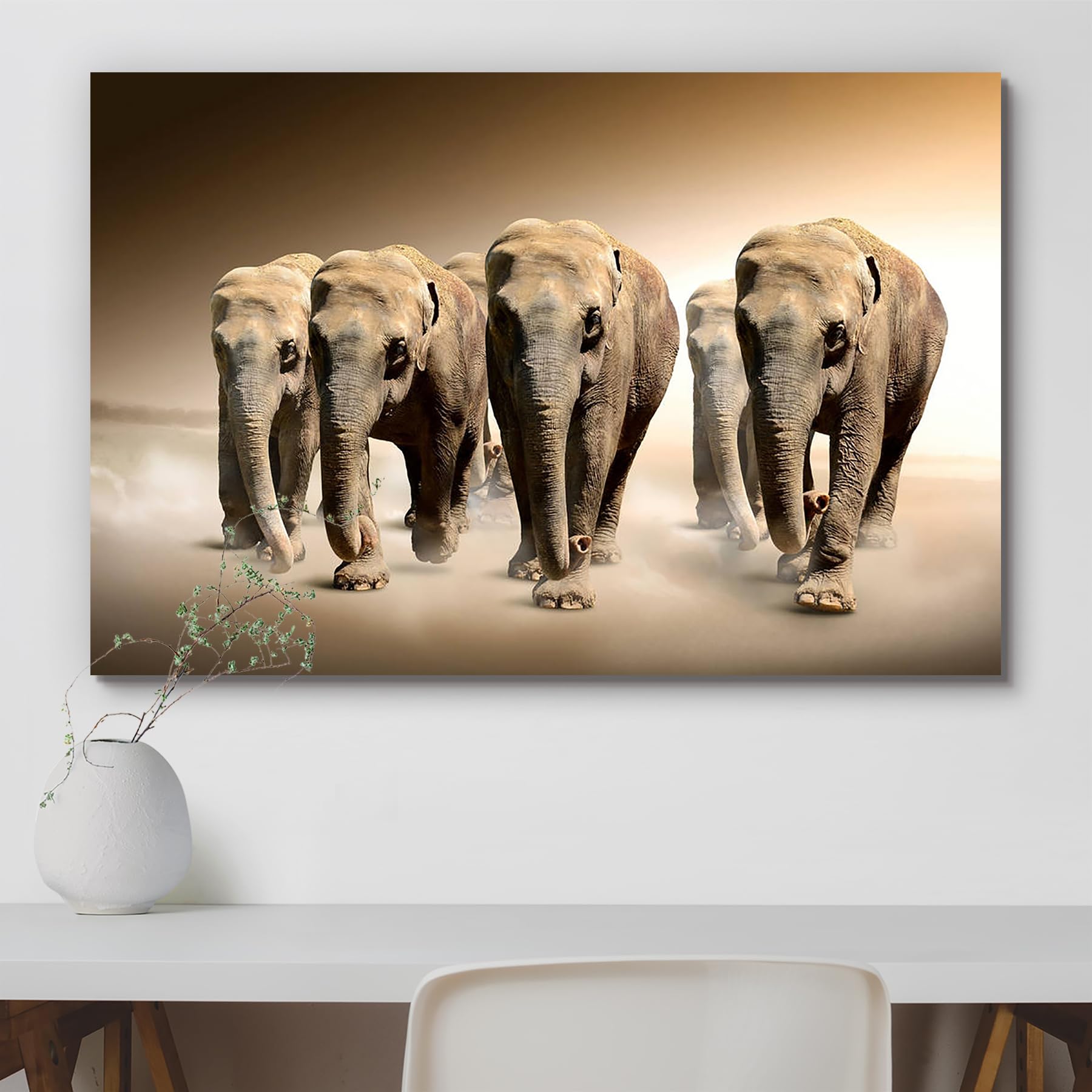 ArtzFolio Herd of Elephants | Peel & Stick Vinyl Wall Sticker for Home & Wall Decoration | 18.1 x 12 inch (46 x 30 cms) (B08K7YFBBT) Amazon Price History, Amazon Price Tracker