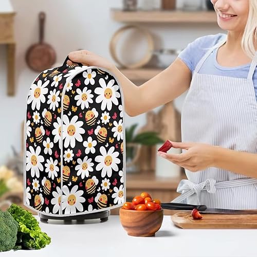 Vista 27 de doginthehole Lindas fundas para licuadora de gatos para cocina, antihuellas dactilares, a prueba de polvo, mezcladora o cafetera, cubierta