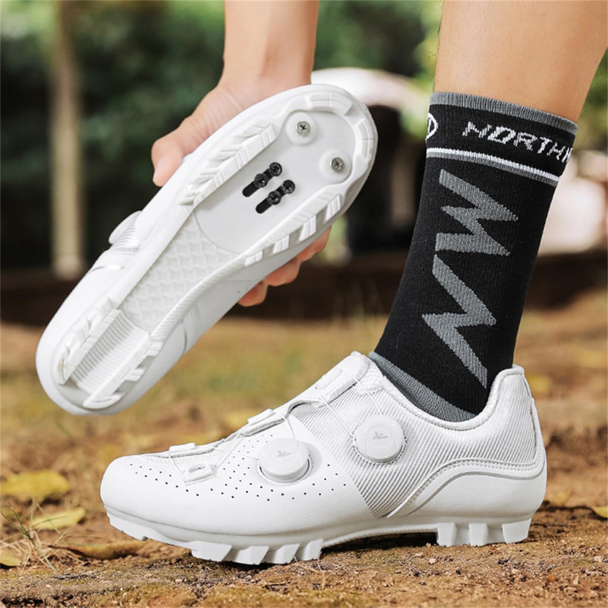 Zapatilla de Ciclismo MTB Hombre Mujer Zapatos Bicicleta Montaña SPD Lock System 37-47 EU