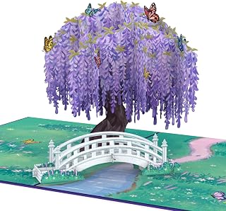 papercrush Pop-Up Karte Schmetterlingsbaum, 3D Geschenkkarte für Ehefrau