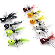 fly fishing popper, topwater fishing lure bass crappie bluegill sunfish panfish trout salmon perch steelhead fly fly fishing bass panfish bluegill trout salmon