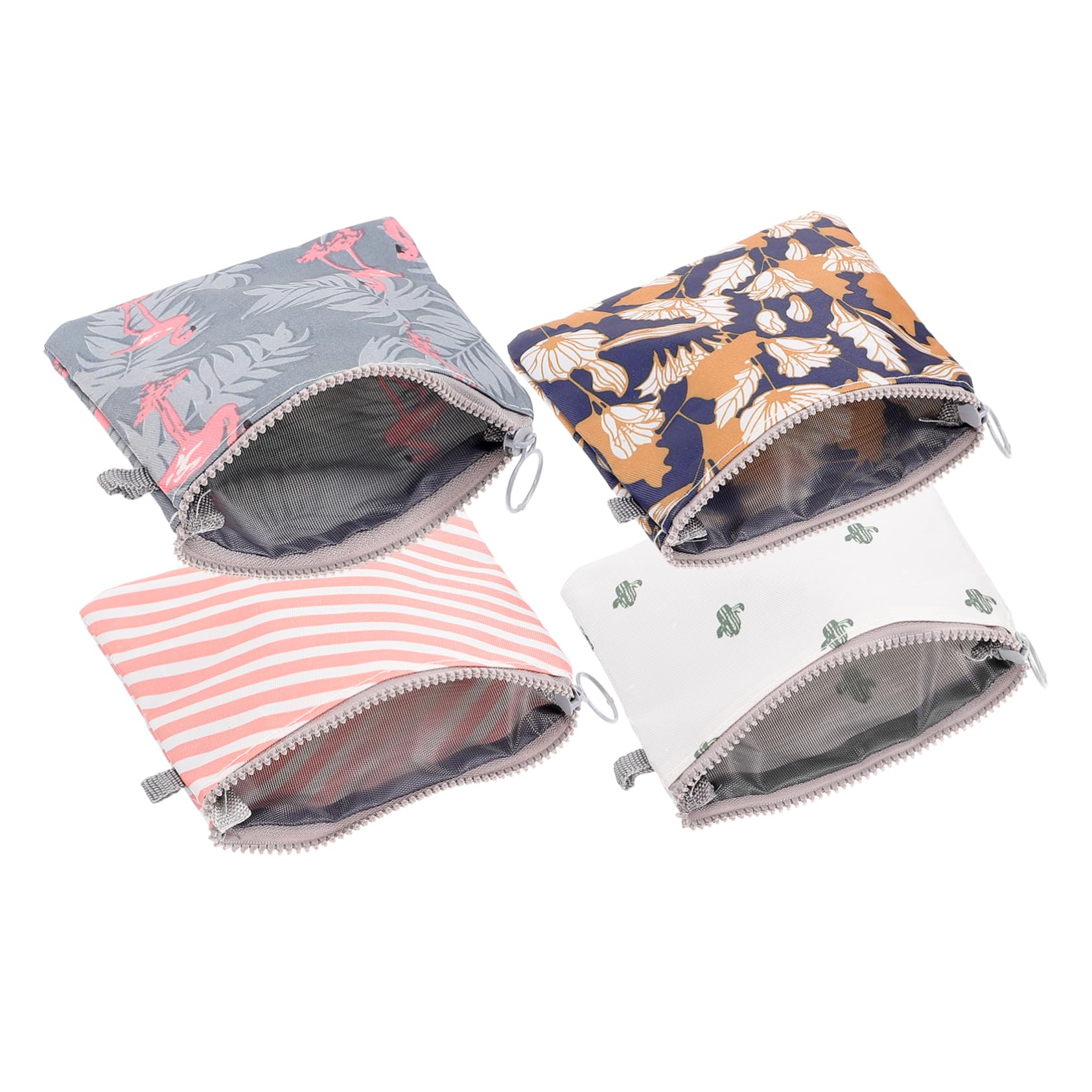 Anneome 40piezas Bolsa De Almacenamiento Para Toallas Sanitarias De Estuche Cremallera Organizador De Compresas Para Mujeres y Niñas Para Viaje y Uso Diario