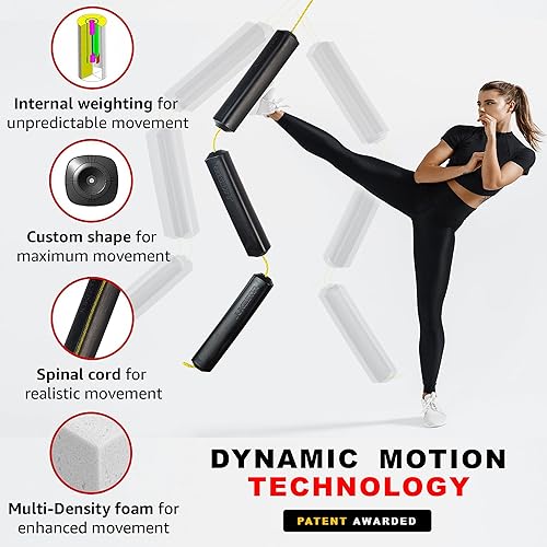 Miniatura 3 de Jukestir Solo saco de boxeo con movimiento dinámico. Mejor juego de pies que la bolsa de doble extremo, bolsa de velocidad. Más agilidad que la