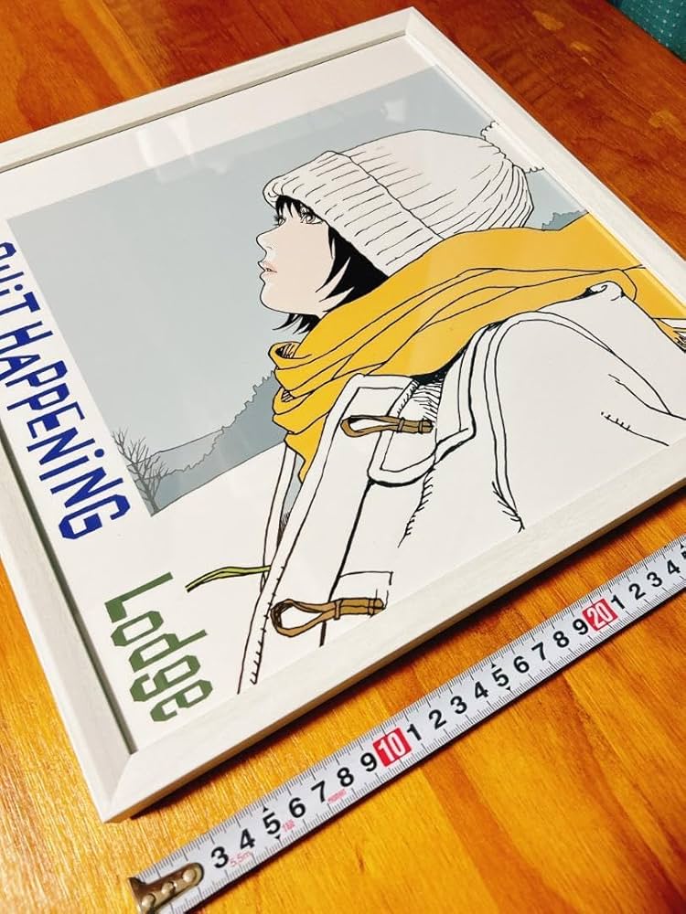 Amazon.co.jp: 243 額装 江口寿史 LPサイズ イラスト レコード額