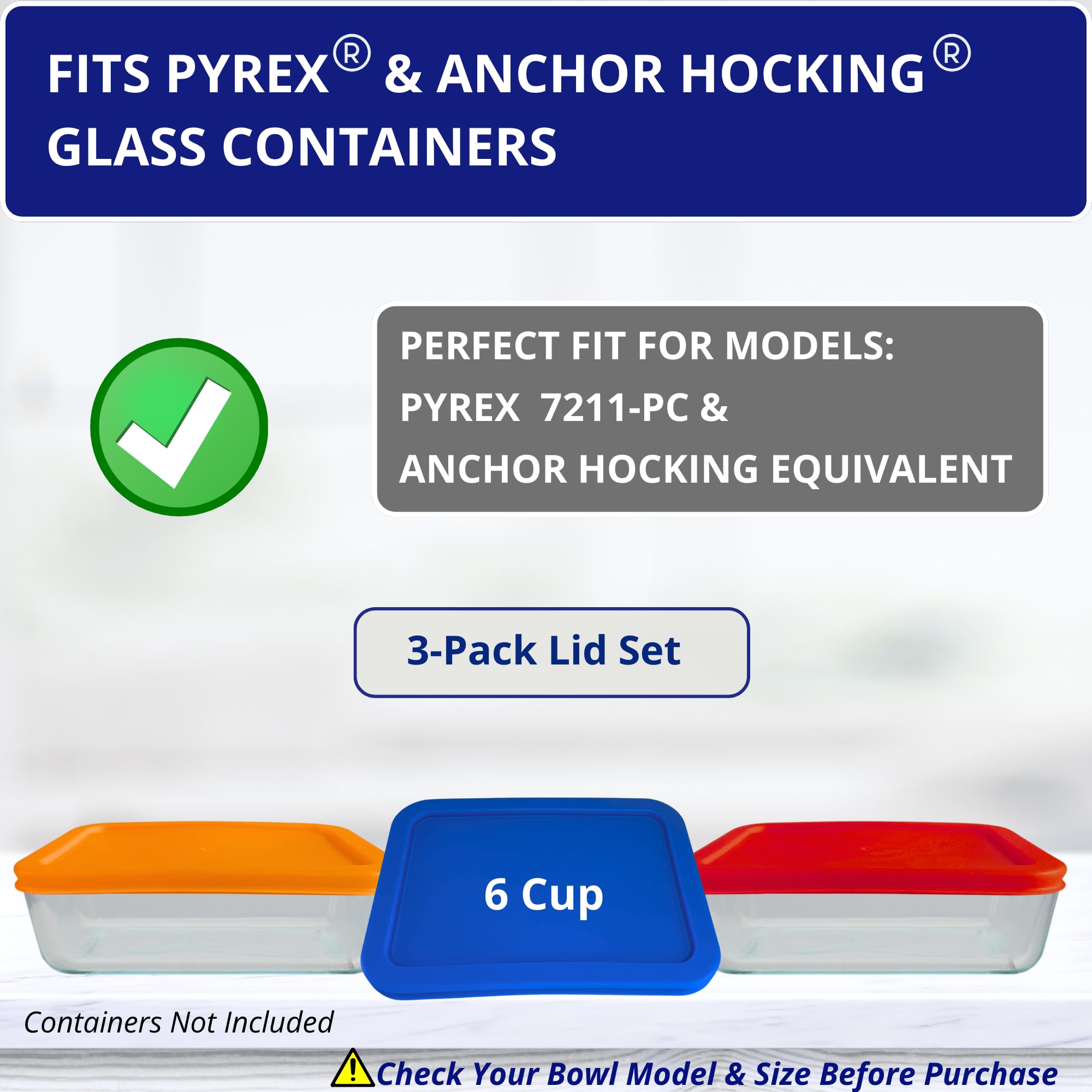 Amazon.com: 6 Cup/1.5 L Orange, Blue, Red Replacement Lids/Covers