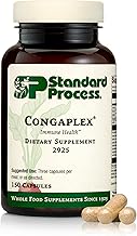 Standard Process Inc. Congaplex - Thymus Gland Support Supplement - Immune Health with Calcium Lactate, Magnesium, Vitamin C & Vitamin A - Immune System Aid with Mushroom Powder - 150 Capsules