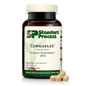 Standard Process Inc Congaplex - Thymus Gland Support Supplement - Immune Health with Calcium Lactate Magnesium Vitamin C