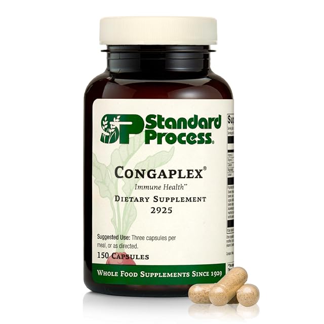 Standard Process Inc Congaplex - Thymus Gland Support Supplement - Immune Health with Calcium Lactate Magnesium Vitamin C