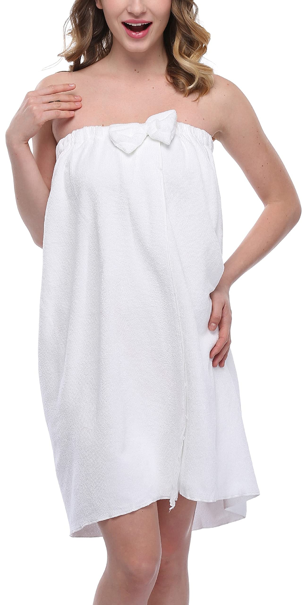 Women's Shower Wrap Robes Spa Body Wrap Bathrobe Ultra Absorbent Cover up Towels