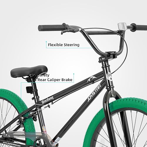 Miniatura 4 de JOYSTAR Brockway Freestyle - Bicicletas BMX para niños de 20 pulgadas y 24 pulgadas, bicicletas para niños de 6 a 14 años y ciclistas de nivel