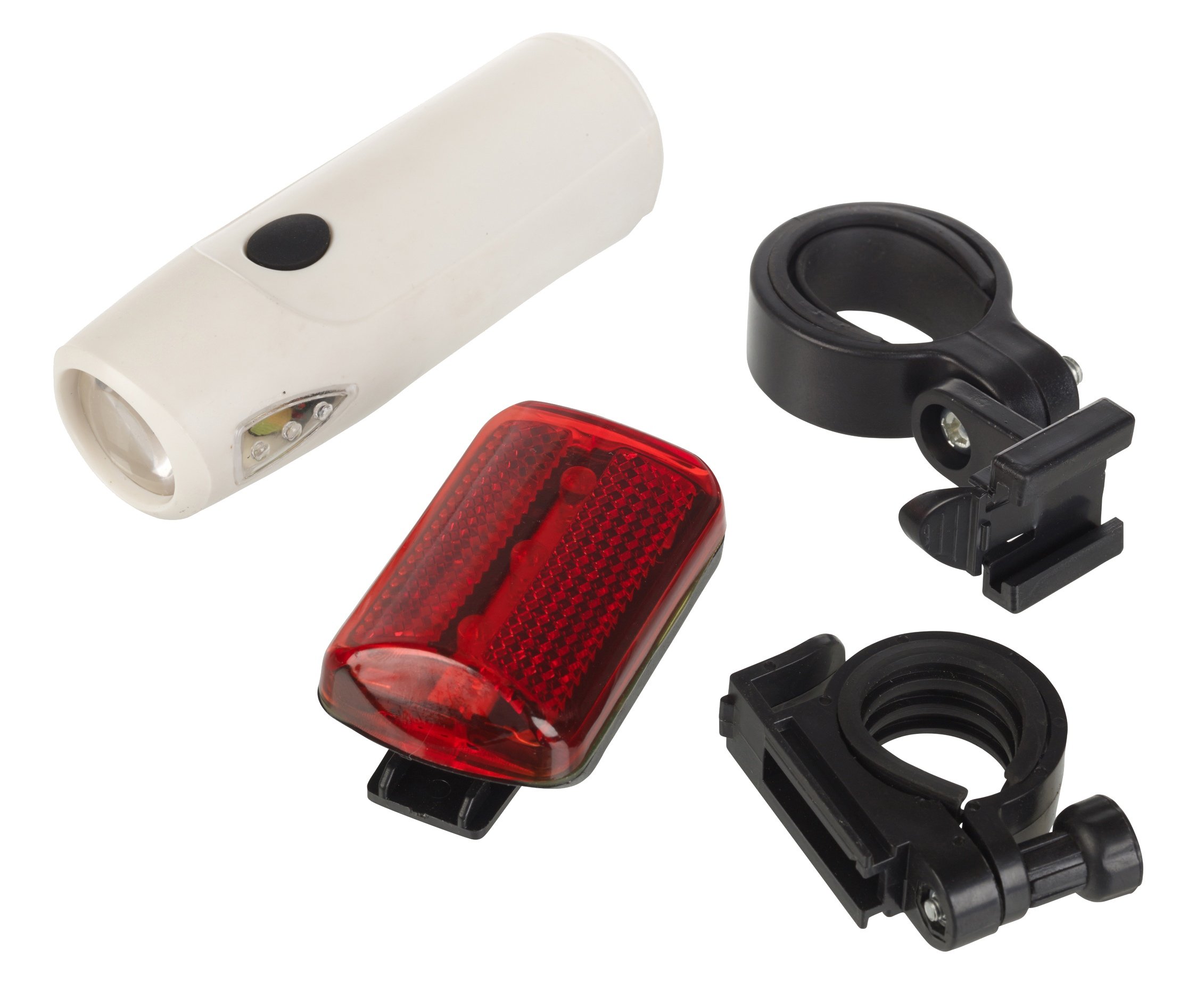 Egt Red Front & Rear Bike Bicycle Light Lamps Led Torch Headlamp Headlight Night Safety