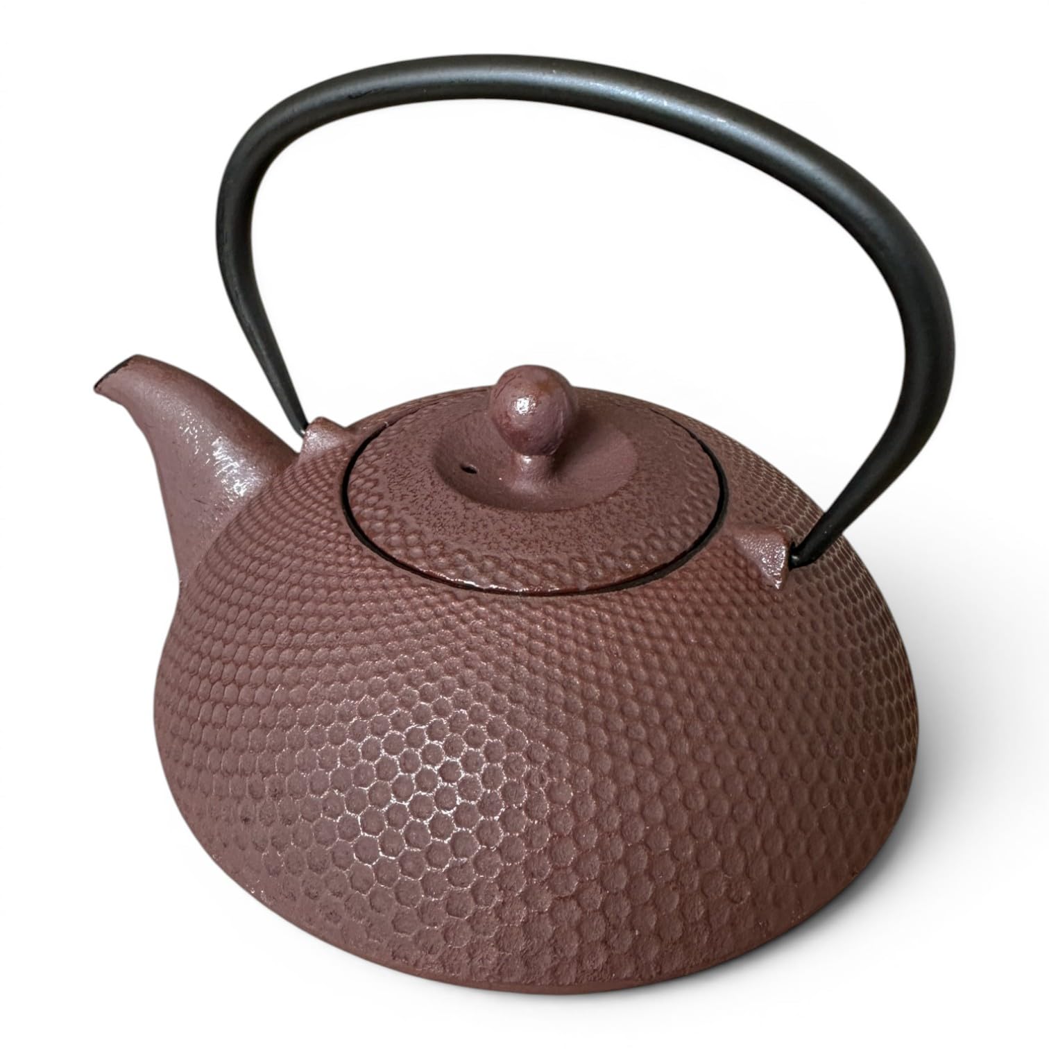 SO SKIN IDASY Théière en fonte japonaise marron 800 ml avec filtre inox, intérieur émaillé, garde la chaleur, design zen élégant, idée cadeau
